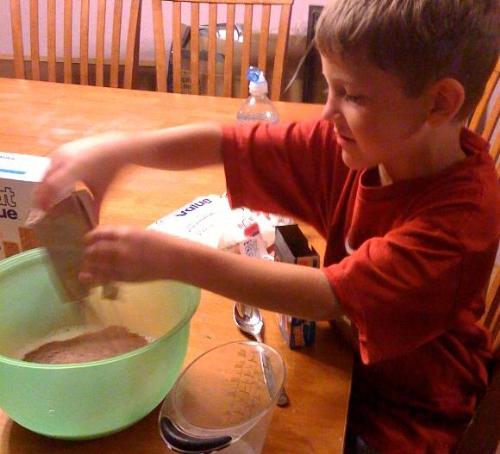 We made this delicous S'mores pudding tonight for  - We made this delicous S'mores pudding tonight for dessert