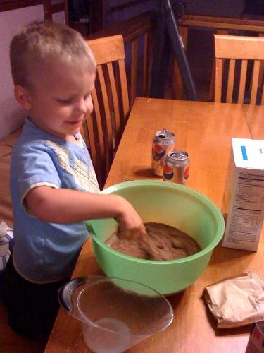 We made this delicous S'mores pudding tonight for  - We made this delicous S'mores pudding tonight for dessert