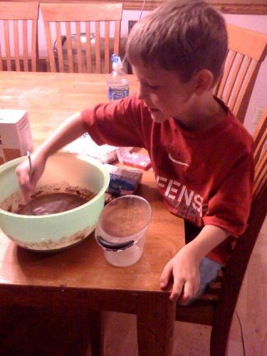 We made this delicous S'mores pudding tonight for  - We made this delicous S'mores pudding tonight for dessert