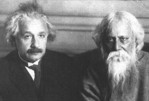 Rabindranath Tagore and Albert Einstein - Nobel Laureate poet of India and all time famous scientist Nobel Laureate.