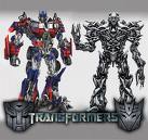 tranformers - from wikipedia.com  Transformers is a 2007 live-action film adaptation of the Transformers franchise, directed by Michael Bay and written by Roberto Orci and Alex Kurtzman. It stars Shia LaBeouf as Sam Witwicky, a teenager involved in a war between the heroic Autobots and the evil Decepticons, two factions of alien robots who can disguise themselves by transforming into everyday machinery. The Decepticons desire control of the All Spark, the object that created their robotic race, with the intention of using it to build an army by giving life to the machines of Earth. Megan Fox, Josh Duhamel, Tyrese Gibson, Jon Voight, Anthony Anderson and John Turturro also star, while Peter Cullen and Hugo Weaving provide the voices of Optimus Prime and Megatron respectively. Producers Don Murphy and Tom DeSanto developed the project in 2003, with a treatment written by DeSanto. Executive producer Steven Spielberg came on board the following year, and hired Orci, Kurtzman and Bay for the project in 2005. The filmmakers wanted a realistic depiction of the story, and created a complex design aesthetic for the robots to stress their alien nature. The computer-generated characters were programmed to have thousands of mechanical pieces move as they transformed and maneuvered. The United States Military and General Motors lent vehicles and aircraft during filming, which saved money for the production and added realism to the battle scenes. Hasbro organized an enormous promotional campaign for the film, making deals with hundreds of companies. This advertising blitz included a viral marketing campaign, coordinated releases of prequel comic books, toys and books, as well as product placement deals with GM and eBay. The film was a box office success despite mixed fan reaction to the radical redesigns of the characters, and reviews criticizing the focus on the humans at the expense of the robots. It is the thirtieth most successful film released and the fifth most successful of 2007, grossing approximately US$708 million worldwide. The film won four awards from the Visual Effects Society and was nominated for three Academy Awards. It revitalized media interest in the franchise, and a sequel Transformers: Revenge of the Fallen was released on June 24, 2009