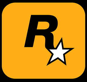 Rockstar  - This is the logo of rockstar games a game developing company..and it's games are very good...