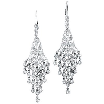 long crystal dangle ear ring - these are crystal dangle ear rings that got cheap.