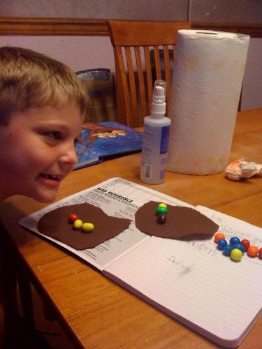 My seven year old son, Cody, learning about multip - My seven year old son, Cody, learning about multiplication