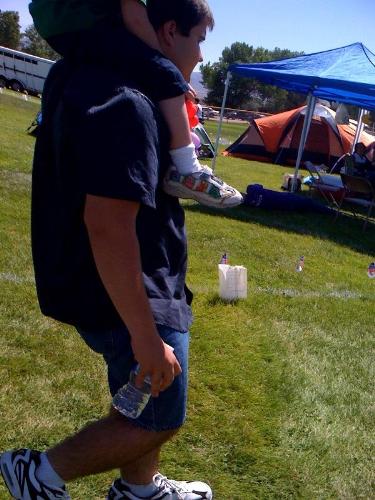 The boys and I participated in the Fernley Relay f - The boys and I participated in the Fernley Relay for Life today