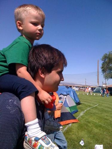 The boys and I participated in the Fernley Relay f - The boys and I participated in the Fernley Relay for Life today