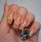 Painting on nails - Nail painting is an art n you can make your nails noticeable by adding glitters n multiple shades to them