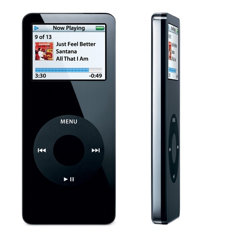iPod nano 1st Generation - first generation iPod nano....it just made people crazy during 2005-06. AT that time, it was only available in 1GB and 2GB versions; but now it available upto 16 GB. Great product!!