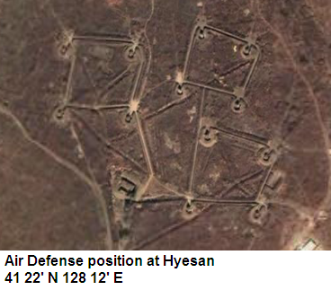 hyesan-air defense position North Korea - Look how defense of North Korea, for possible attack