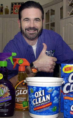 billy mays - Picture of Billy Mays with some of the products he has done commercials on;