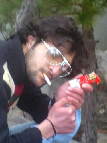 Thats Me with the cigs posing...! - I took tht pic for styling shot...!