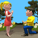 Love - A lover gives his heart to his Love.