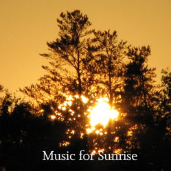sunrise and music - wake up with the music and the beauty of the sunrise