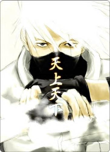 just the fav character of my fav anime series call - his name is hatake kakashi...i luv his style and everything.. he's pretty cool and handles problems very easily and smotthly.. he is a great ninja... he was once in a missionary called anbu... hey y am i telling this to u.. u dont even care... okay thats all any way...