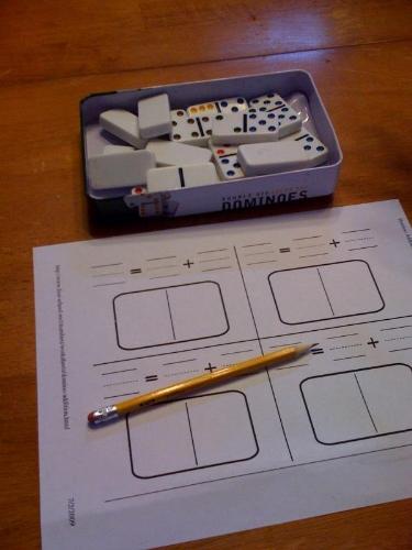 We often use toys such as dominoes to make learnin - We often use toys such as dominoes to make learning fun for our boys