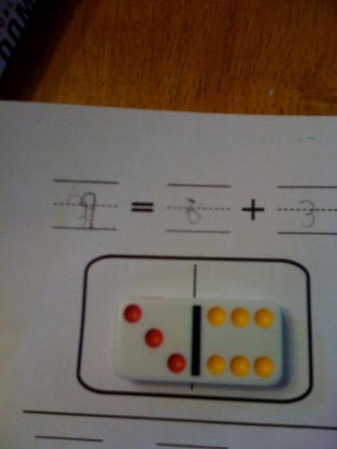 We often use toys such as dominoes to make learnin - We often use toys such as dominoes to make learning fun for our boys