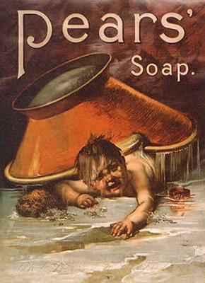 ad bizzare.... - "Pears Soap- now with such a soothing lather, you won&#039;t notice that your baby has gotten into a horrible accident!"