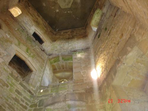 Bodiam Castle - Suspected Orb - In this one, the suspected orb is under the left had side of the window on the opposite wall.