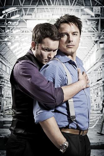 Ianto holding Jack! - This is so cute! I love it! This is the promo for the new Torchwood series!