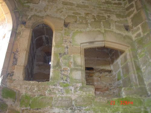 Orb #3 Bodiam Castle - It has been suggested to me that the light in this alcove (toilet) might be a small window at the back. If that were the case, it's facing north east, and the sun was in the south west. Also, there is no reflection or other light inside the alcove.