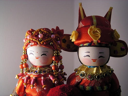 Chinese Wedding Doll - For Chinese, we would dsplay chinese wedding dolls in our wedding room or give to as a present to wedding couples.