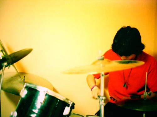 Drum Action - Me playing drums in my basement