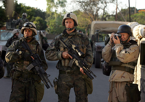 generation kill - this is a seven part series called generation kill based on a book of the same name by evan wright who was an embedded journalist who rode with the USMC 1ST RECON BATTALION during the war's first phase in 2003 www.hbo.canada/generationkill/