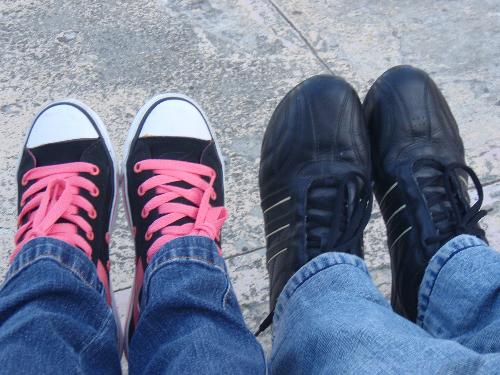 Pair of shoes - This symbolizes the partner are destined to meet each other. Like this two pair of shoes. They are lover as well. Hoping to find your own match.