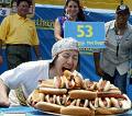 Hot Dog eating competition - Hot Dog is a favorite fast food of all over the world.In the USA Hot Dog eating competition is arranged every year in Independence Day.