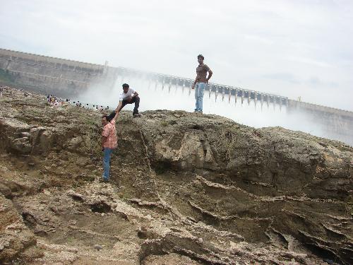 visit to the dam at nagarjuna sagar - this photo was taken on a visit to the dam near nagarjuna sagar,india