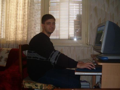 Me in front of my PC - That is a picture of myself when I was playing on my personal computer