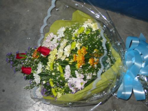 bouquet of flowers - This is a bouquet of flowers that my dad gave my mom on their 35th wedding anniversary. I think its really thoughtful of my dad to still think of giving flowers to my mom after all these years of marriage