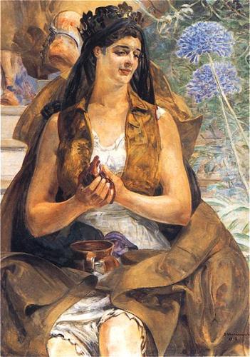 woman - oil painting