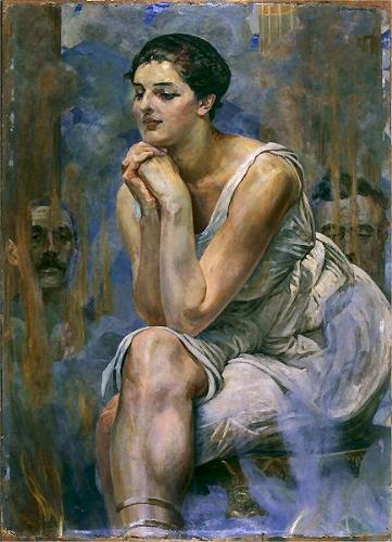 woman - Pytia-oil painting