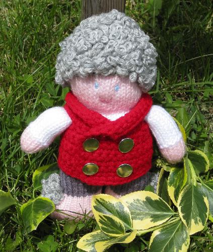 Bilbo Baggins - The Hobbit - This is the last hobbit in my collection. You can see him on my knit/crochet toy blog, 3BagsWool. He is knitted and wearing a crocheted vest.
