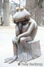 Frog thinking about things that matters - Frog thinking about things that matters in a world where there is too much of negative news.