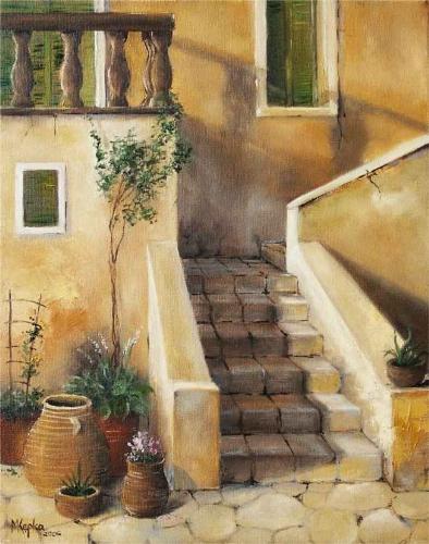 Architecture and travel - Architecture-oil painting