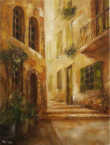 Architecture and travel - Architecture-oil painting