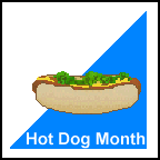 Hotdog Month - Logo signifying Hotdog Month.