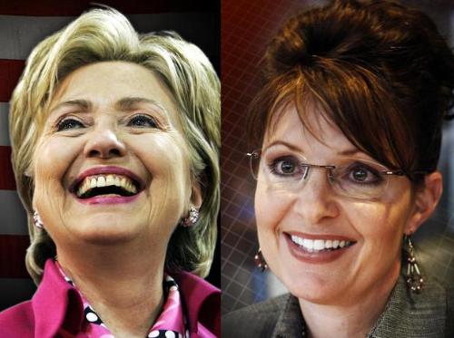 Palin vs. Clinton - Hilary Clinton and Sarah Palin