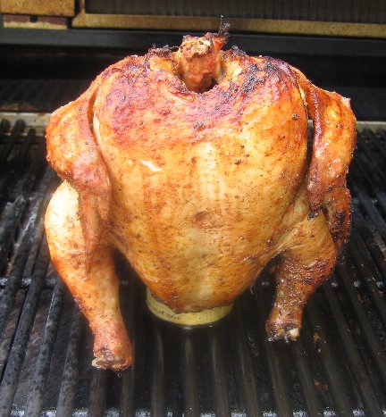 roasted chicken - this is a photo of a roasted chicken in a barbique