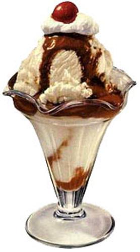 chocolate ice cream - this is a photo of a chocolate ice cream in new presentation.