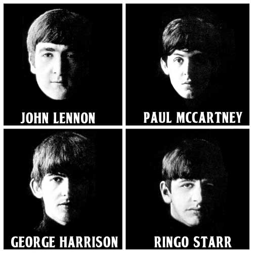 The Beatles - Photo created by me which shows all four Beatles members with their names.