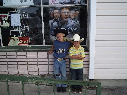 Cowboys in training - The future of Hooterville...Lord help us!