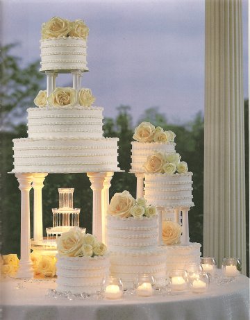 wedding cake - this is a photo of a newly design wedding cake available in the market.