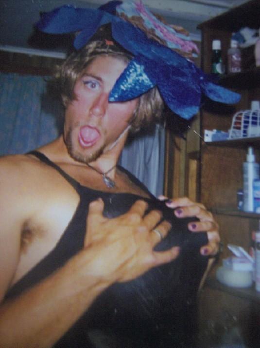 My husband as miss Lohikan - When my husband and i were camp counselors, he had to enter a pagent for his bunk...this picture is perfect blackmail in our house.