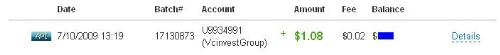 My Payment from VCinvestgroup - my first payment from VCinvestgroup :)