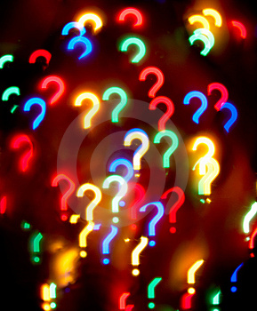 Multicolor questions - An array of colourfull question marks