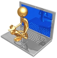 Technology - Computer behind every successful man.