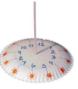 Fun Kids Project - Have fun with your kids by making a Sundial with your kids. . and at the same time teach them about time!